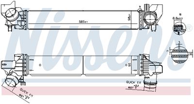 Charge Air Cooler NISSENS 961269