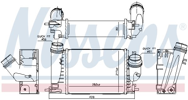 NISSENS 961289 Charge Air Cooler