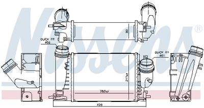 Charge Air Cooler NISSENS 961289