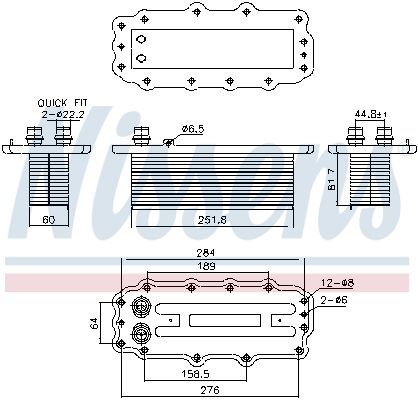 NISSENS 961295 Charge Air Cooler