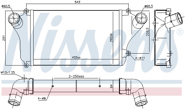 NISSENS 961301 Charge Air Cooler
