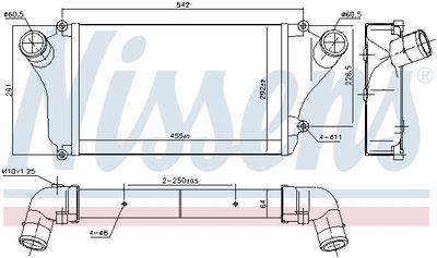 Charge Air Cooler NISSENS 961301