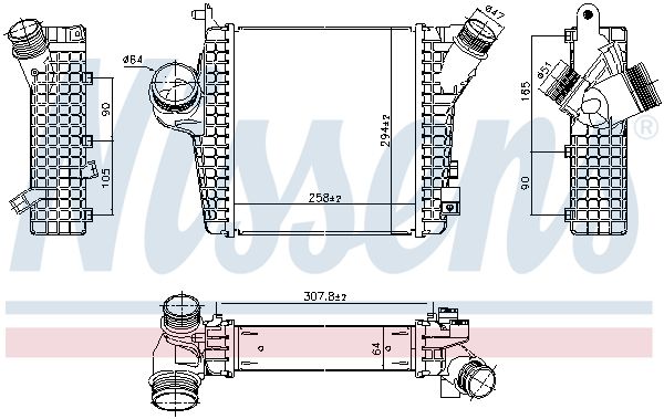 NISSENS 961305 Charge Air Cooler