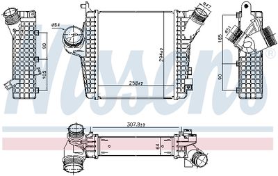 Charge Air Cooler NISSENS 961305