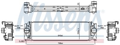 Charge Air Cooler NISSENS 961312