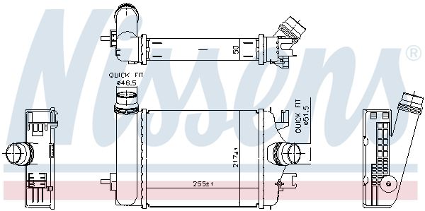 NISSENS 961313 Charge Air Cooler