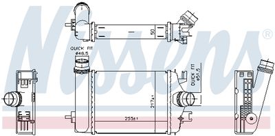 Charge Air Cooler NISSENS 961313