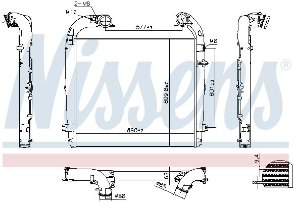 NISSENS 961439 Charge Air Cooler