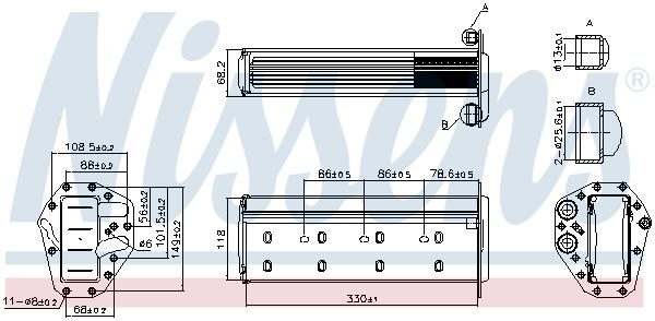NISSENS 961447 Charge Air Cooler