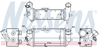 Charge Air Cooler NISSENS 961488