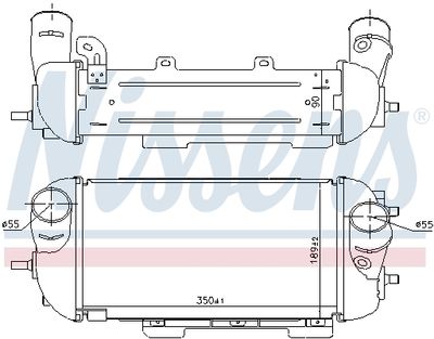Charge Air Cooler NISSENS 961497