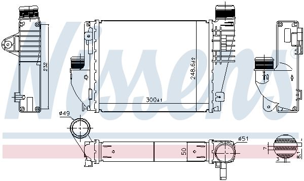 NISSENS 961522 Charge Air Cooler