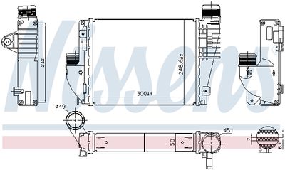 Charge Air Cooler NISSENS 961522