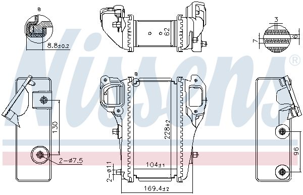NISSENS 961586 Charge Air Cooler