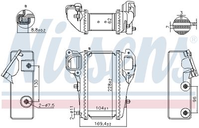 Charge Air Cooler NISSENS 961586