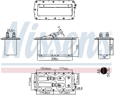 Charge Air Cooler NISSENS 96158