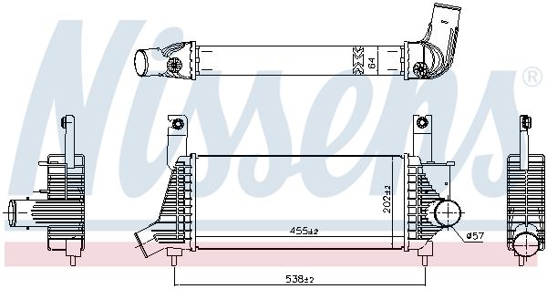 NISSENS 961593 Charge Air Cooler