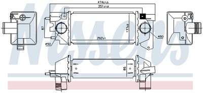 Charge Air Cooler NISSENS 96171