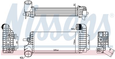 Charge Air Cooler NISSENS 96221