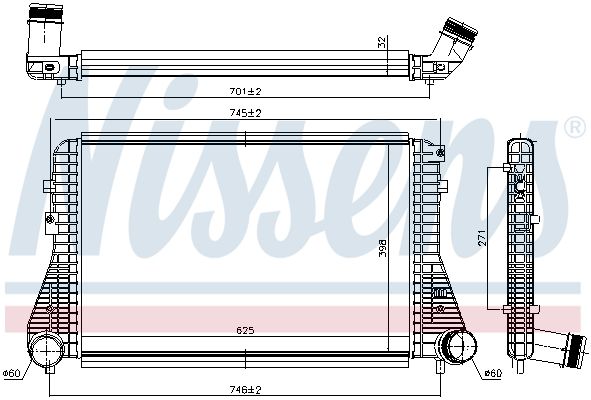 NISSENS 96234 Charge Air Cooler