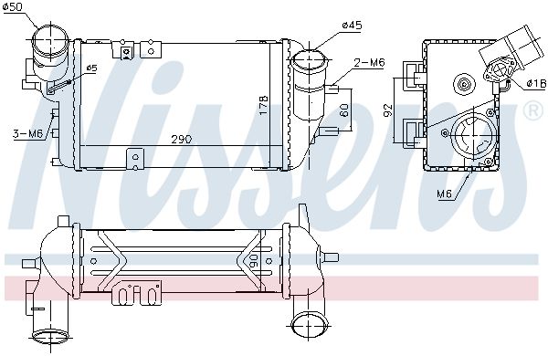 NISSENS 96398 Charge Air Cooler