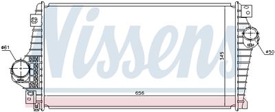 Charge Air Cooler NISSENS 96399
