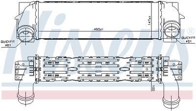 Charge Air Cooler NISSENS 96439