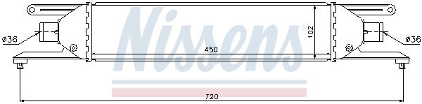 NISSENS 96631 Charge Air Cooler