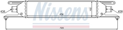 Charge Air Cooler NISSENS 96631