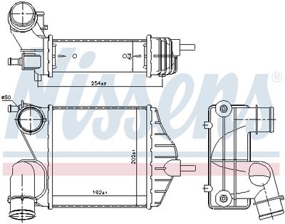 Charge Air Cooler NISSENS 96653