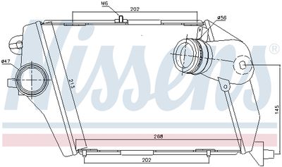Charge Air Cooler NISSENS 96674