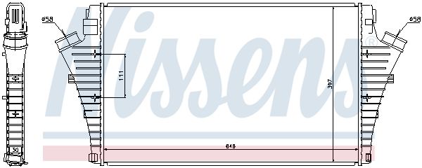 NISSENS 96748 Charge Air Cooler