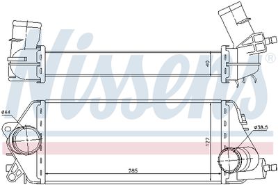 Charge Air Cooler NISSENS 96776