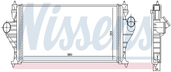 NISSENS 96838 Charge Air Cooler