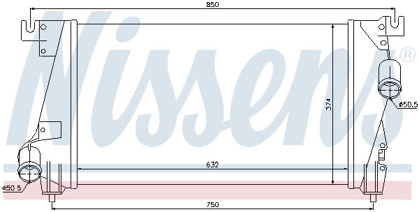 NISSENS 96848 Charge Air Cooler