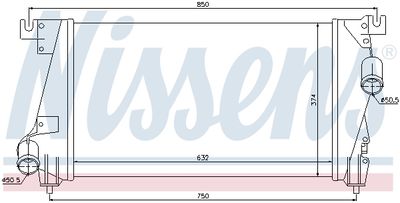 Charge Air Cooler NISSENS 96848