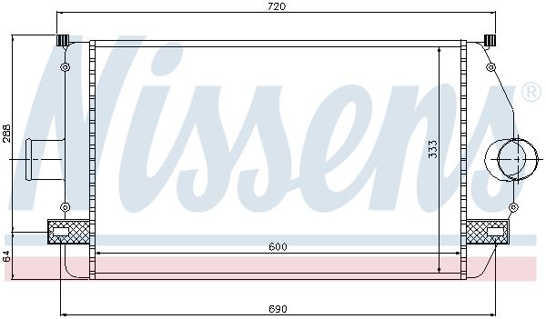 NISSENS 96866 Charge Air Cooler
