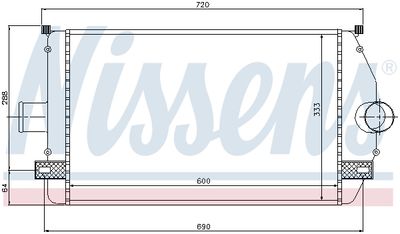 Charge Air Cooler NISSENS 96866