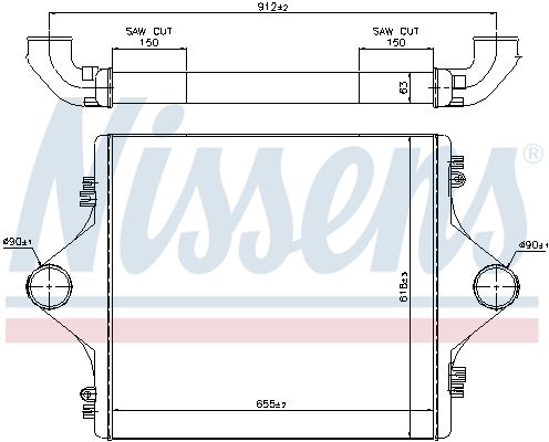 NISSENS 96977 Charge Air Cooler