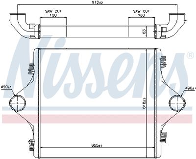 Charge Air Cooler NISSENS 96977