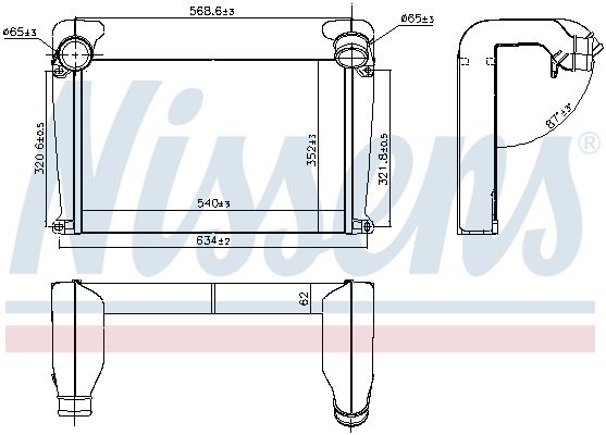 NISSENS 96986 Charge Air Cooler