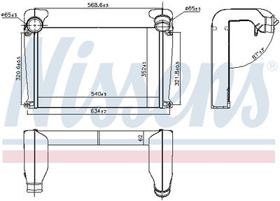Charge Air Cooler NISSENS 96986