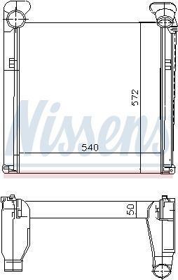 Charge Air Cooler NISSENS 97007