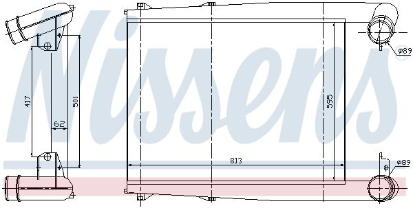 NISSENS 97025 Charge Air Cooler