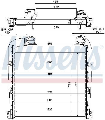 NISSENS 97029 Charge Air Cooler