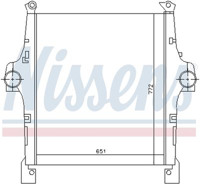 Charge Air Cooler NISSENS 97047