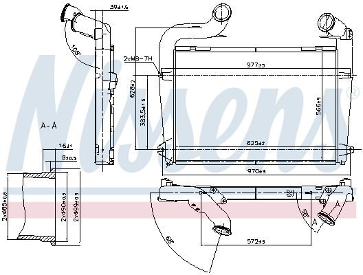 NISSENS 97061 Charge Air Cooler