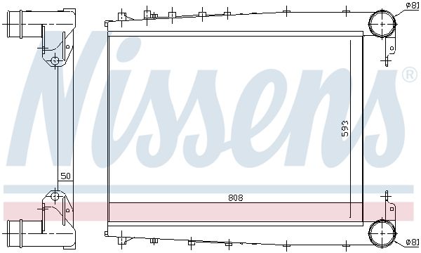 NISSENS 97070 Charge Air Cooler