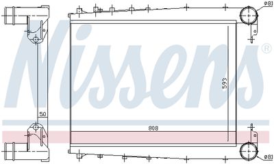 Charge Air Cooler NISSENS 97070