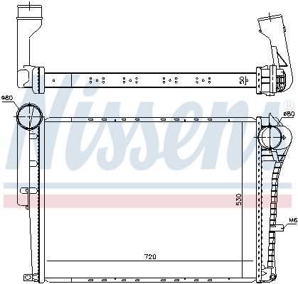 NISSENS 97072 Charge Air Cooler